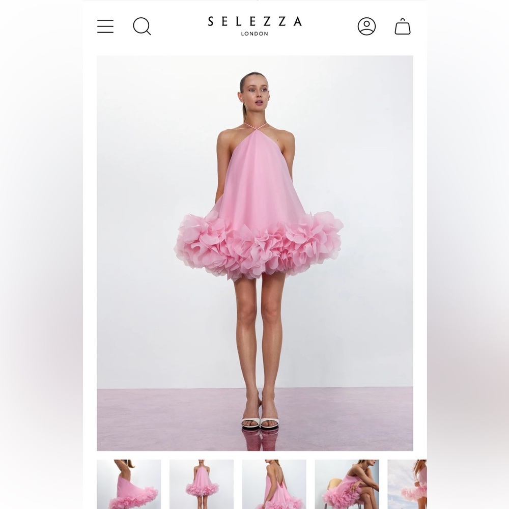 Selezza Pink Mini Dress